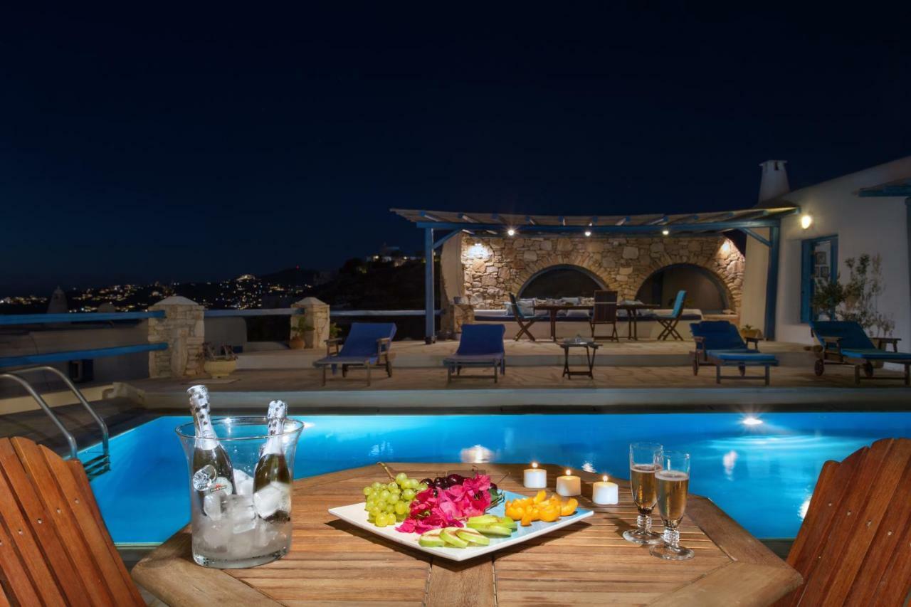 Villa Celestia Ornos  Esterno foto
